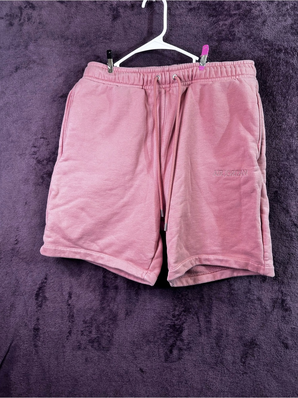 Jordan Pink Athletic Drawstring Shorts